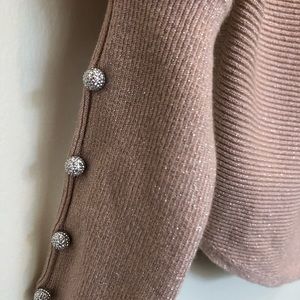Glittery light pink sweater